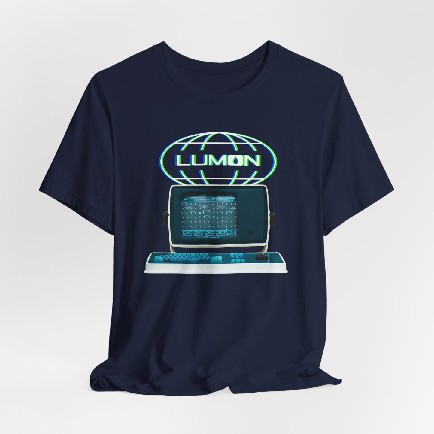 LUMON Glow Logo and Computer Graphic Tee by CHOLONERD