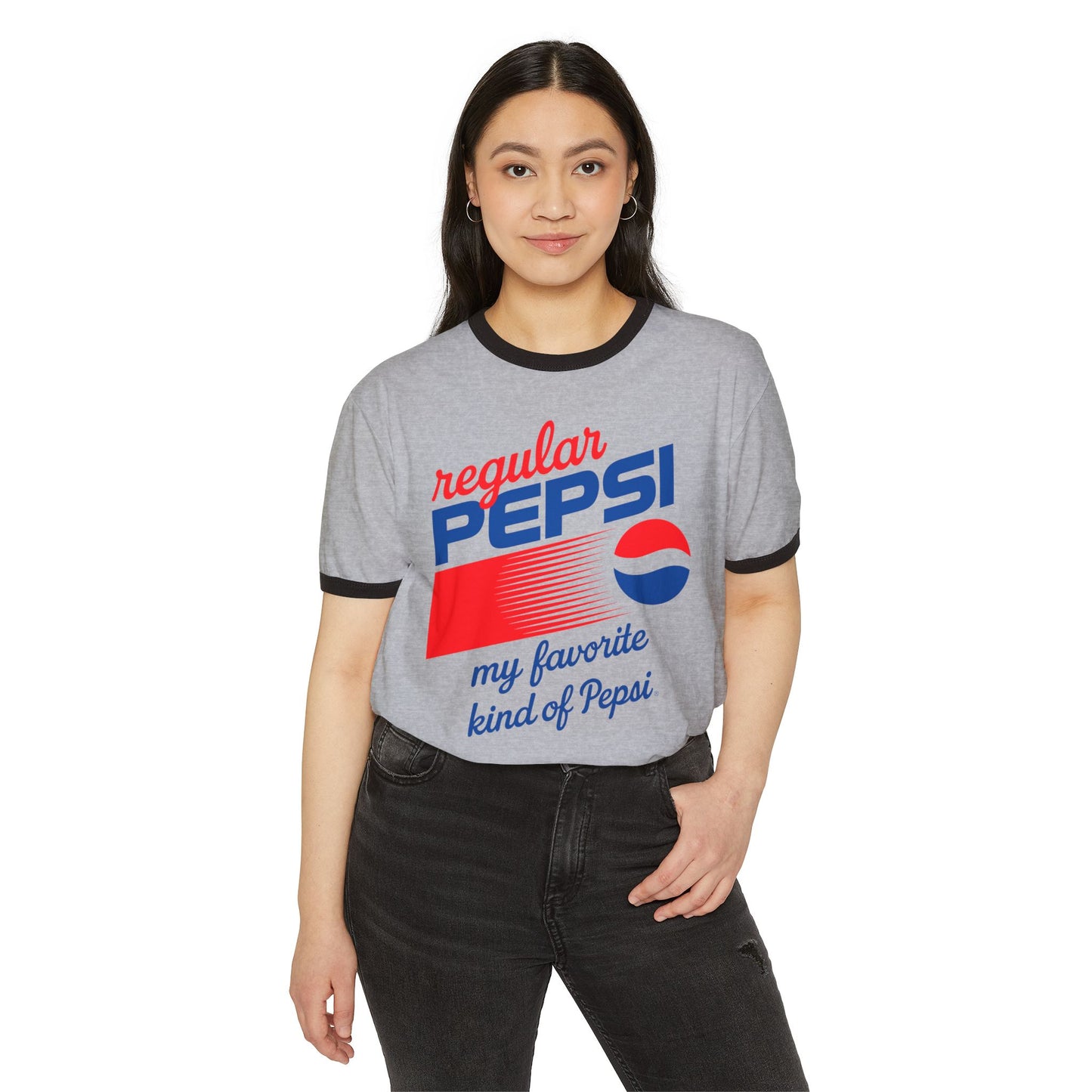 Retro 'Regular' Pepsi Britney Spears-Inspired Ringer T-Shirt