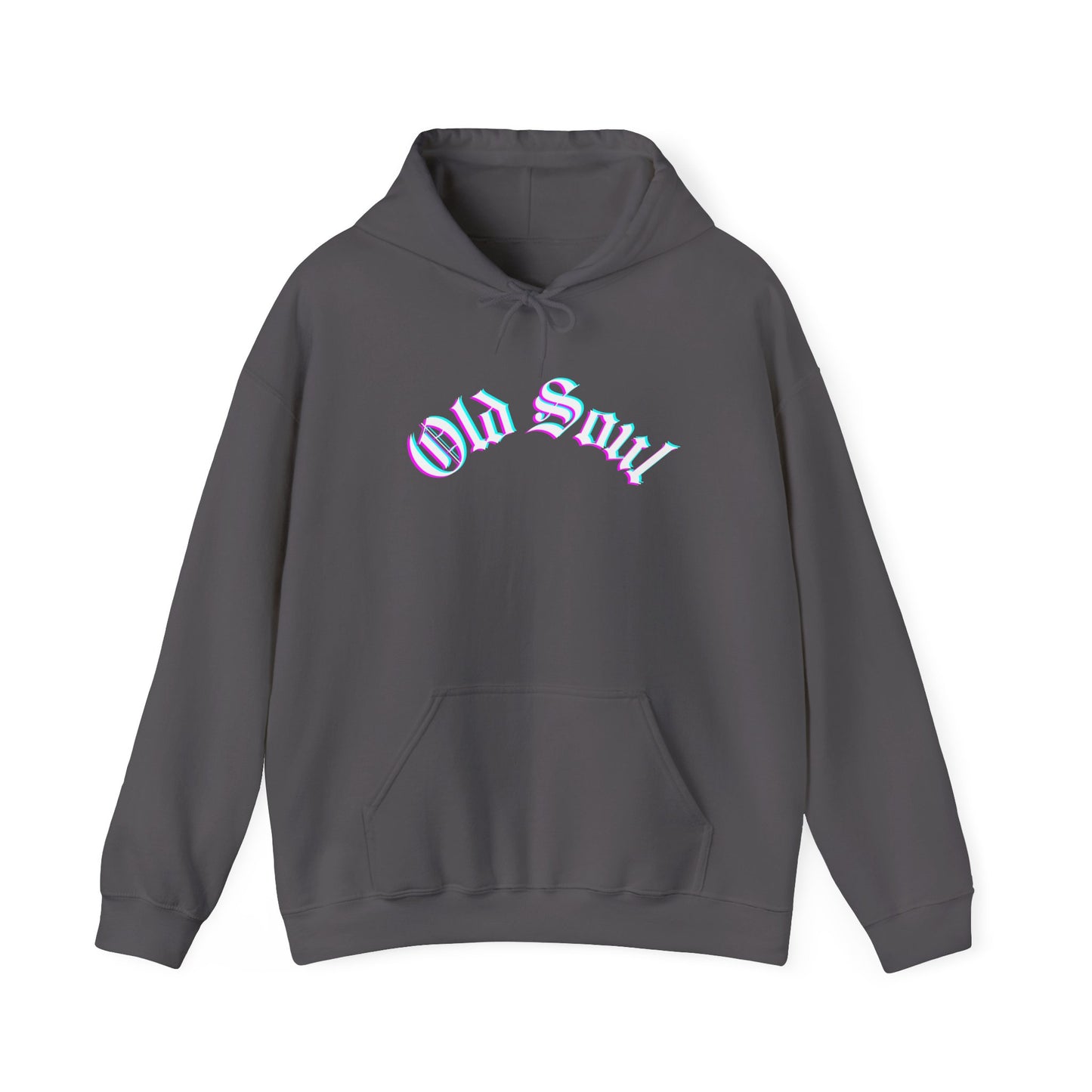 Old Soul Neon Glitch Unisex Hoodie by CHOLONERD