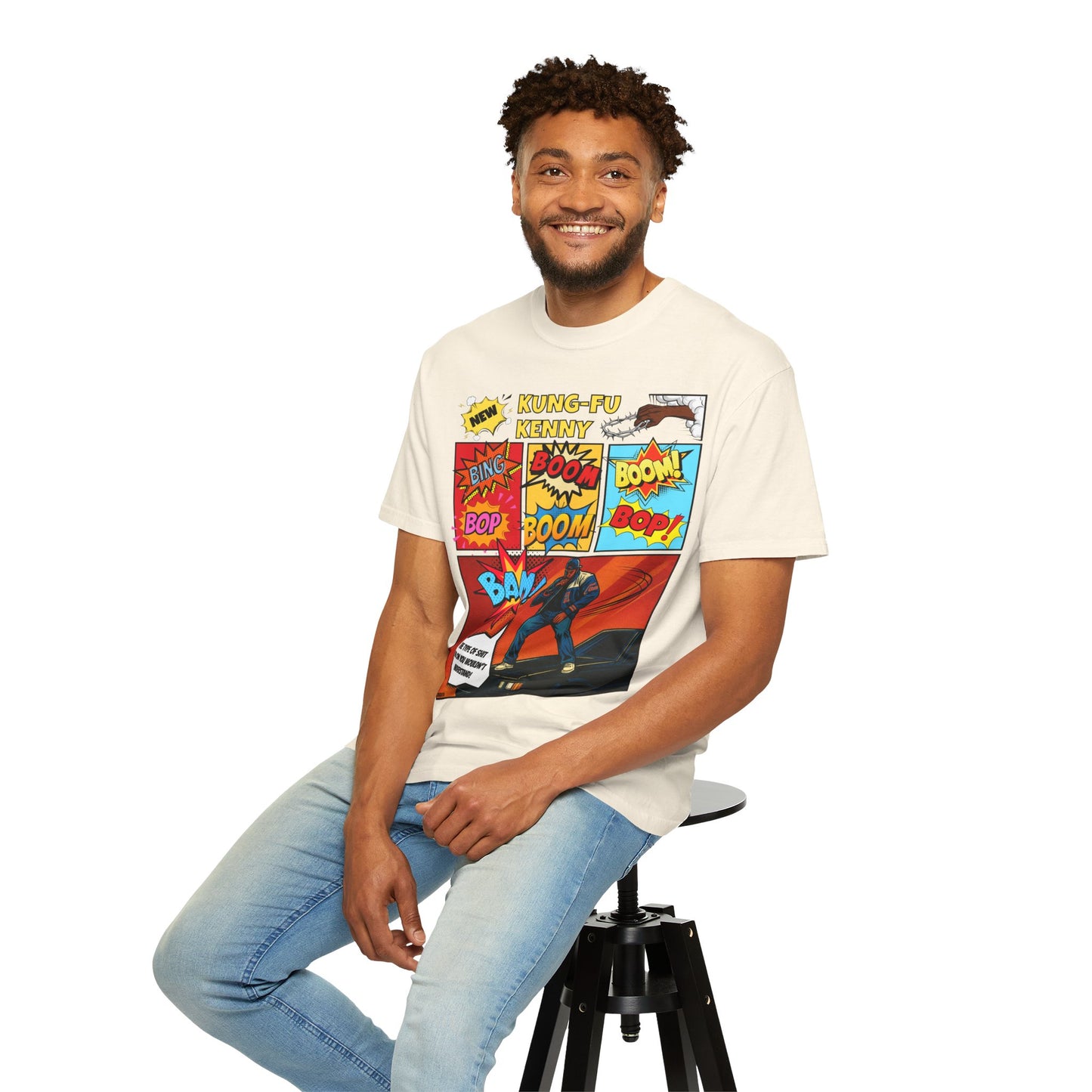 Kendrick Lamar Peekaboo Comic Book-Inspired COMFORT COLORS T-Shirt (Front Design)