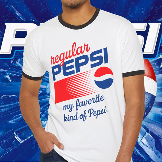 Retro 'Regular' Pepsi Britney Spears-Inspired Ringer T-Shirt