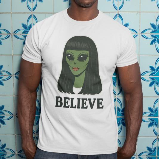 BELIEVE Cher-Inspired Alien T-Shirt