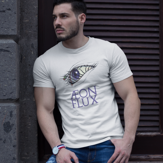 Æon Flux T-Shirt - Retro 90s Animated Series - Black or White - Inverted Design Option