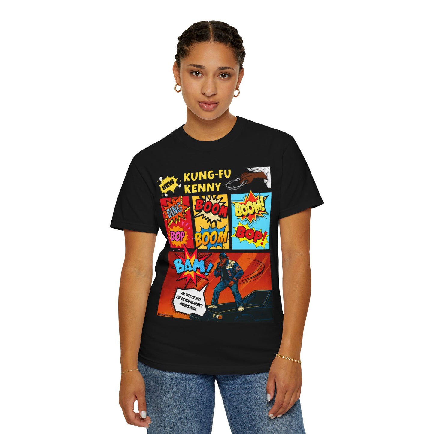 Kendrick Lamar Peekaboo Comic Book-Inspired COMFORT COLORS T-Shirt (Front Design)