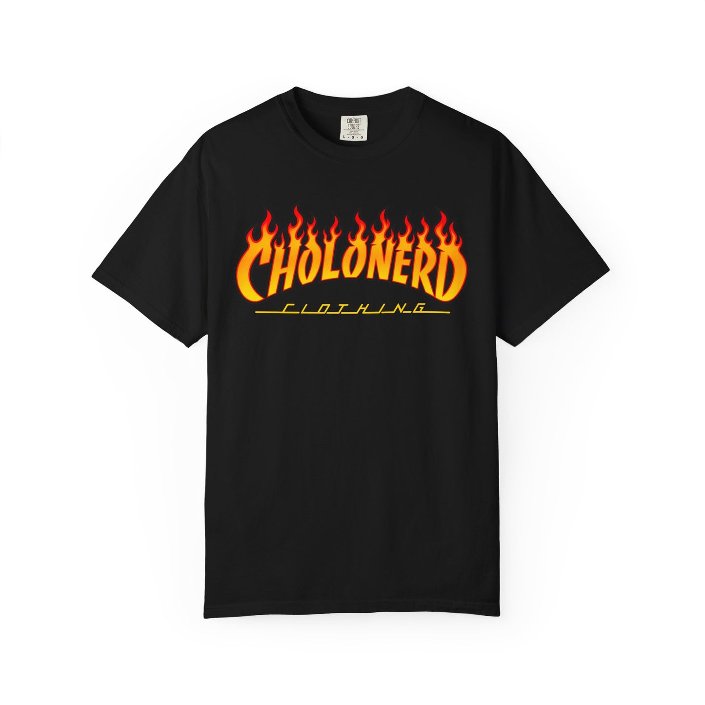 CHOLONERD Flame Logo Heavyweight T-Shirt