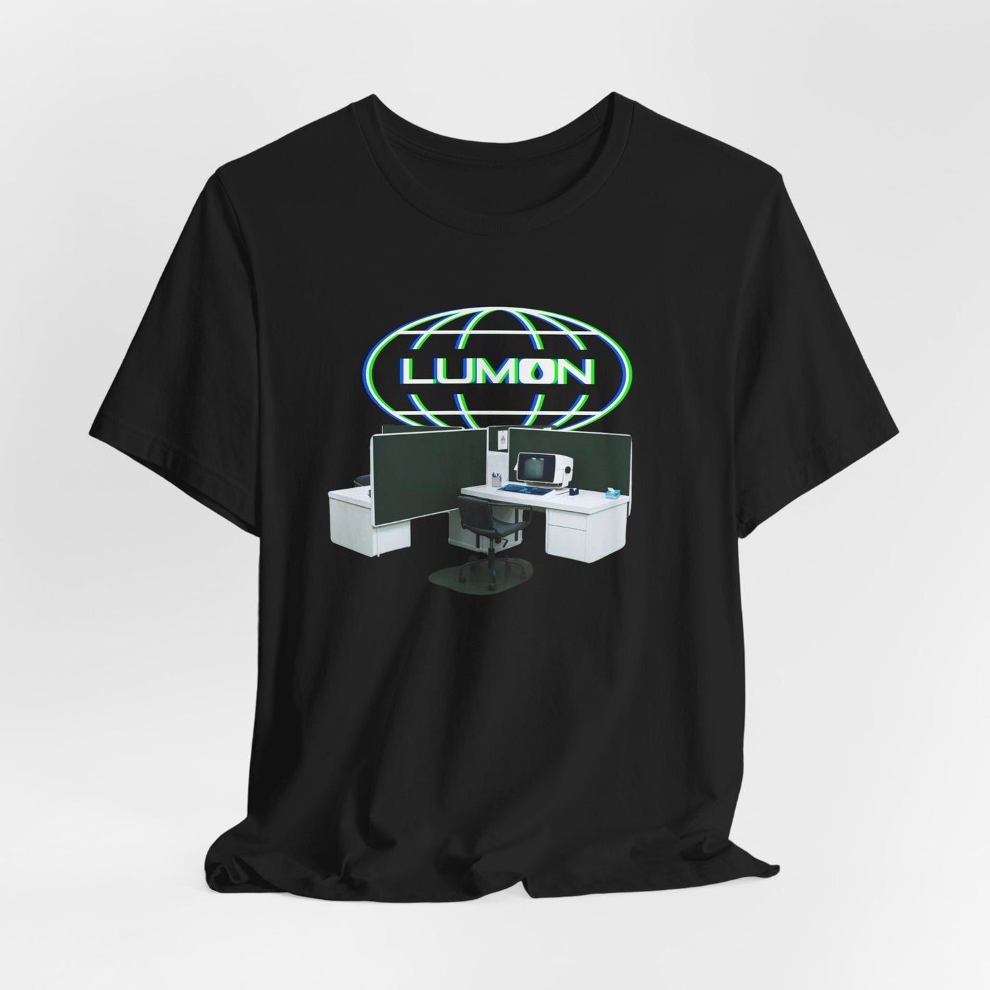 LUMON Glow Logo and Desks Graphic Tee by CHOLONERD