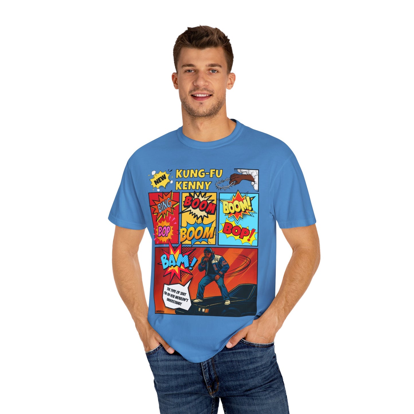 Kendrick Lamar Peekaboo Comic Book-Inspired COMFORT COLORS T-Shirt (Front Design)