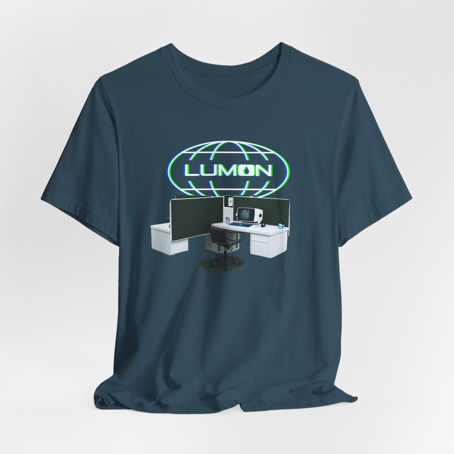 LUMON Glow Logo and Desks Graphic Tee by CHOLONERD