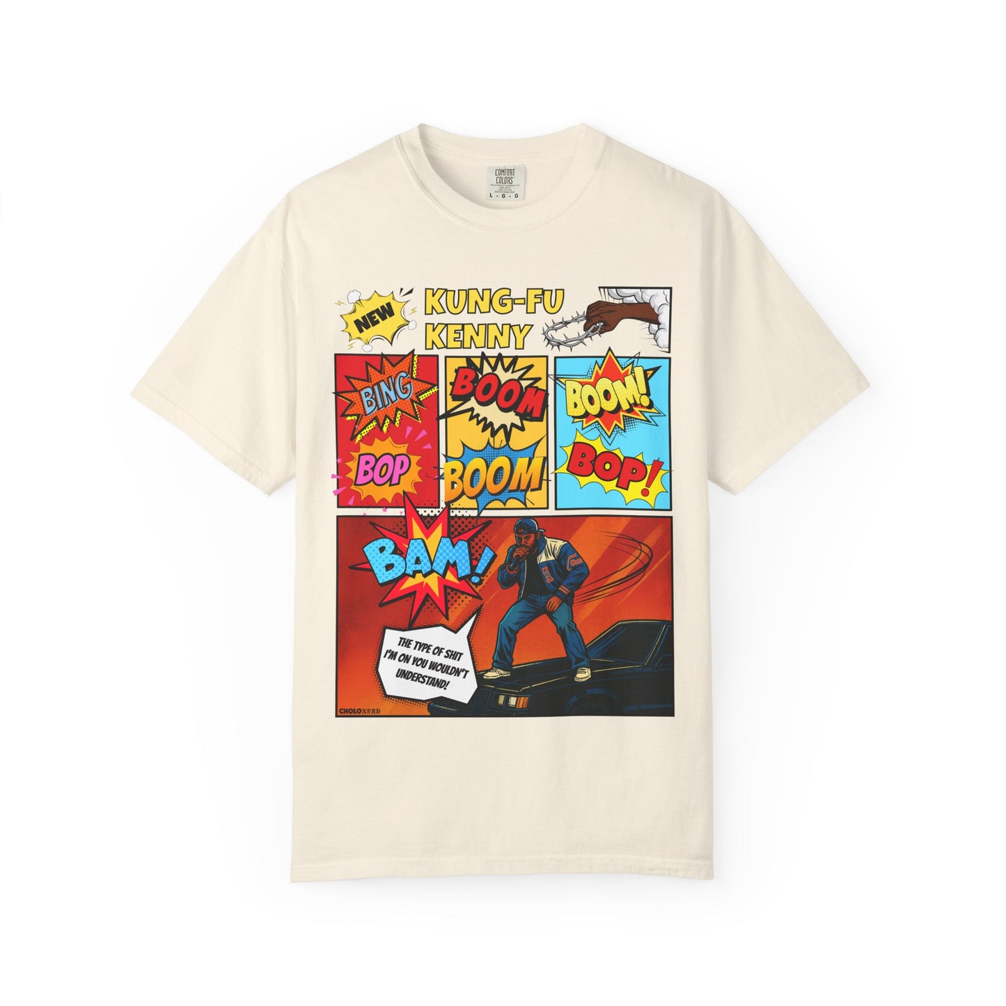 Kendrick Lamar Peekaboo Comic Book-Inspired COMFORT COLORS T-Shirt (Front Design)