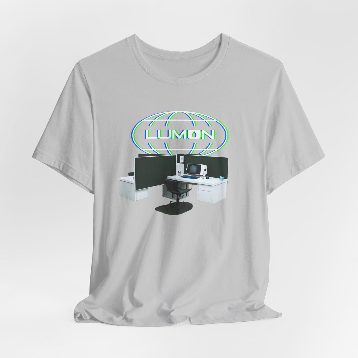 LUMON Glow Logo and Desks Graphic Tee by CHOLONERD