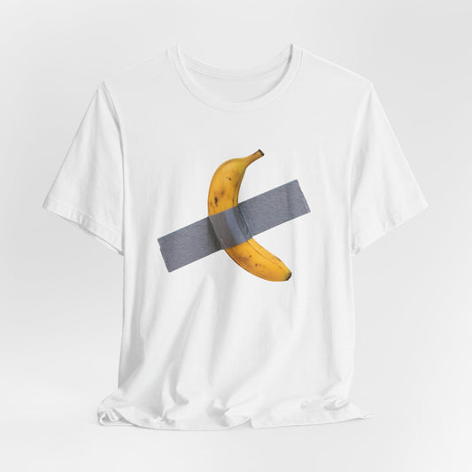 Banana Duct Taped to Wall Shirt, Art Basel Meme Tee by CHOLONERD