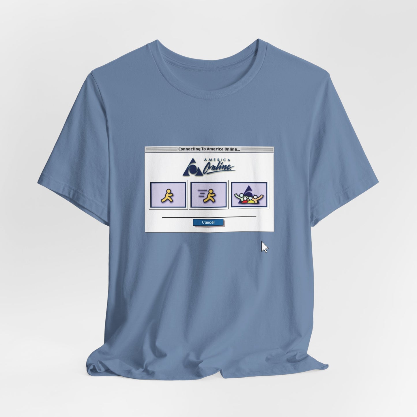 AOL Dial-Up Retro Tee - 90s Internet Nostalgia Shirt with Vintage Mouse Cursor