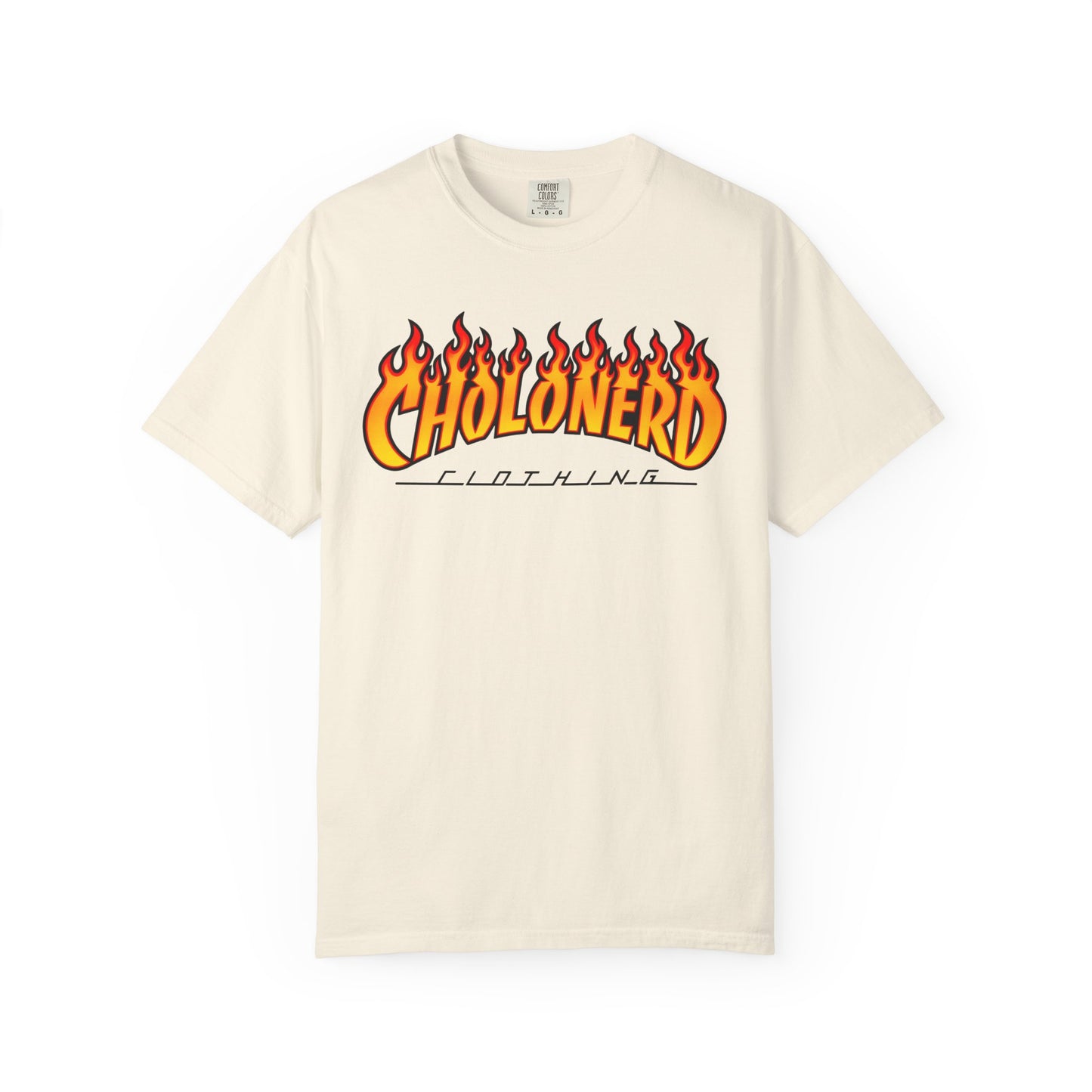 CHOLONERD Flame Logo Heavyweight T-Shirt