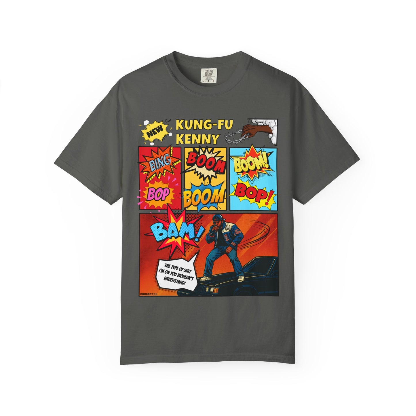 Kendrick Lamar Peekaboo Comic Book-Inspired COMFORT COLORS T-Shirt (Front Design)