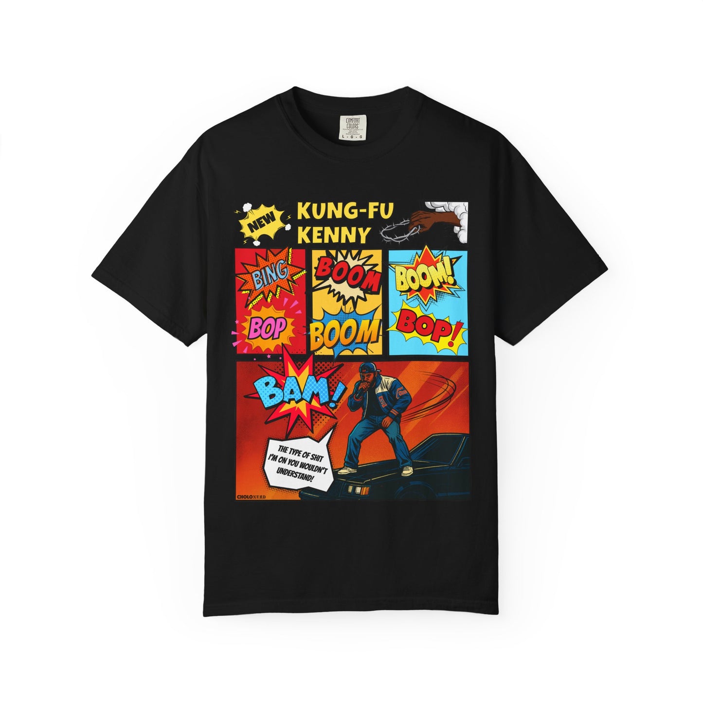 Kendrick Lamar Peekaboo Comic Book-Inspired COMFORT COLORS T-Shirt (Front Design)