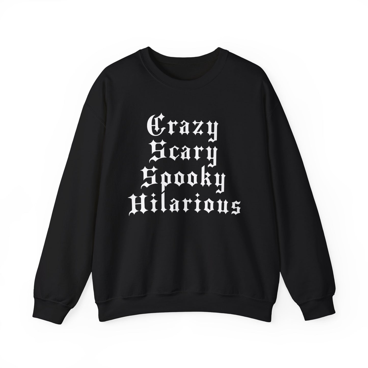 Crazy Scary Spooky Hilarious GNX Crewneck Sweatshirt by CholoNerd