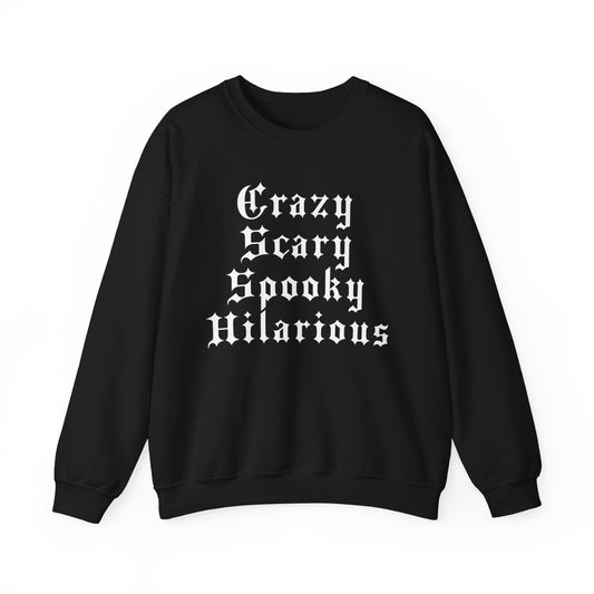 Crazy Scary Spooky Hilarious GNX Crewneck Sweatshirt by CholoNerd
