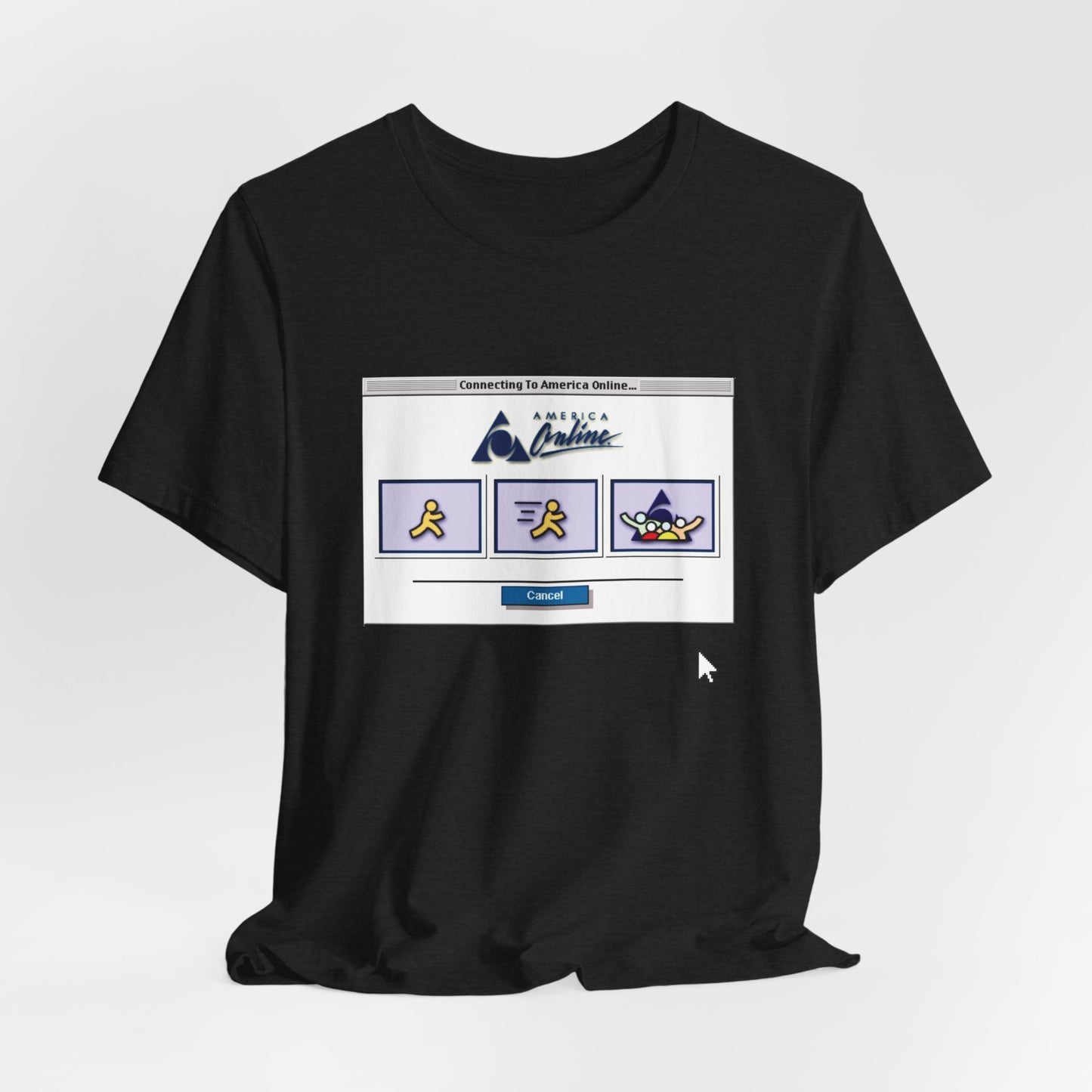AOL Dial-Up Retro Tee - 90s Internet Nostalgia Shirt with Vintage Mouse Cursor