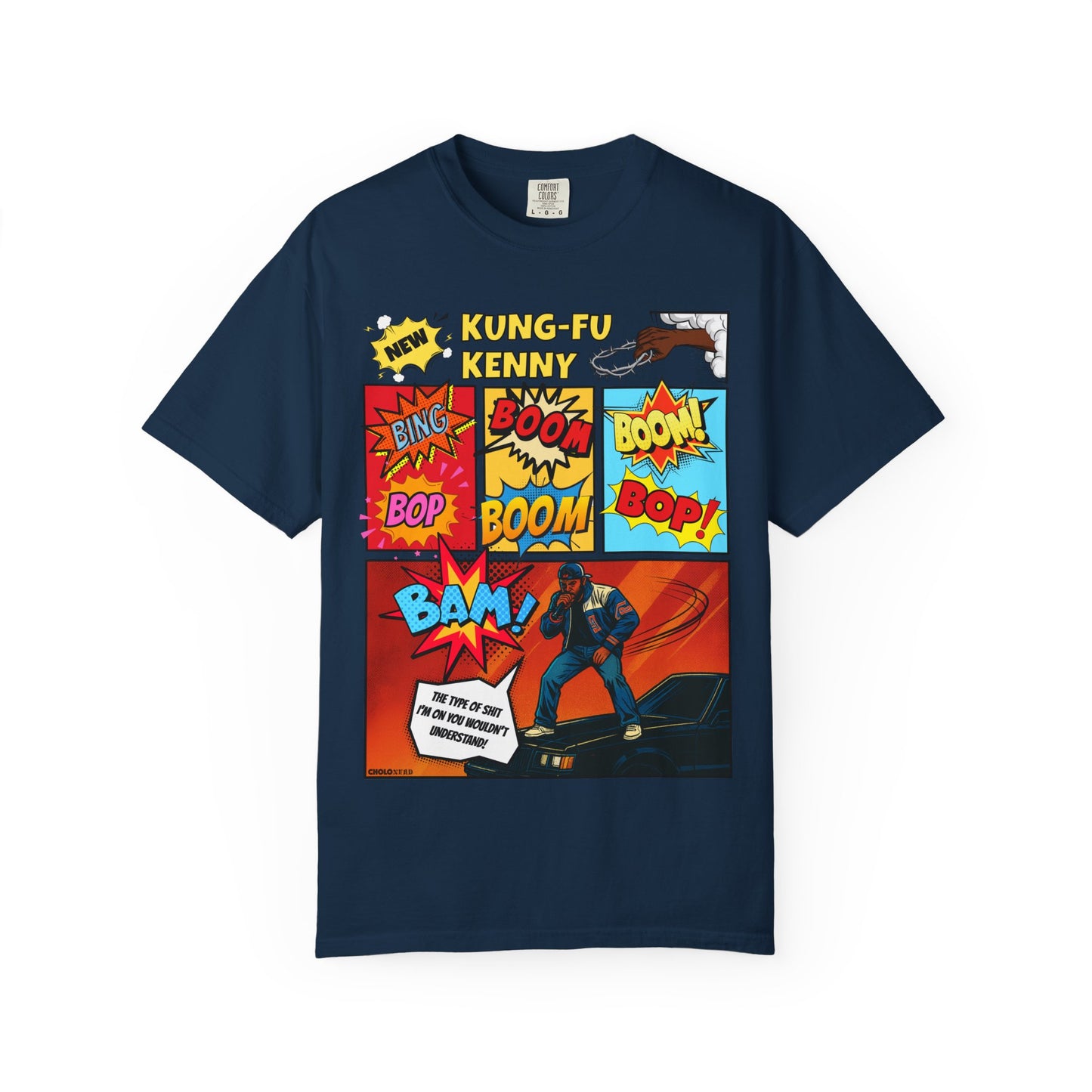 Kendrick Lamar Peekaboo Comic Book-Inspired COMFORT COLORS T-Shirt (Front Design)