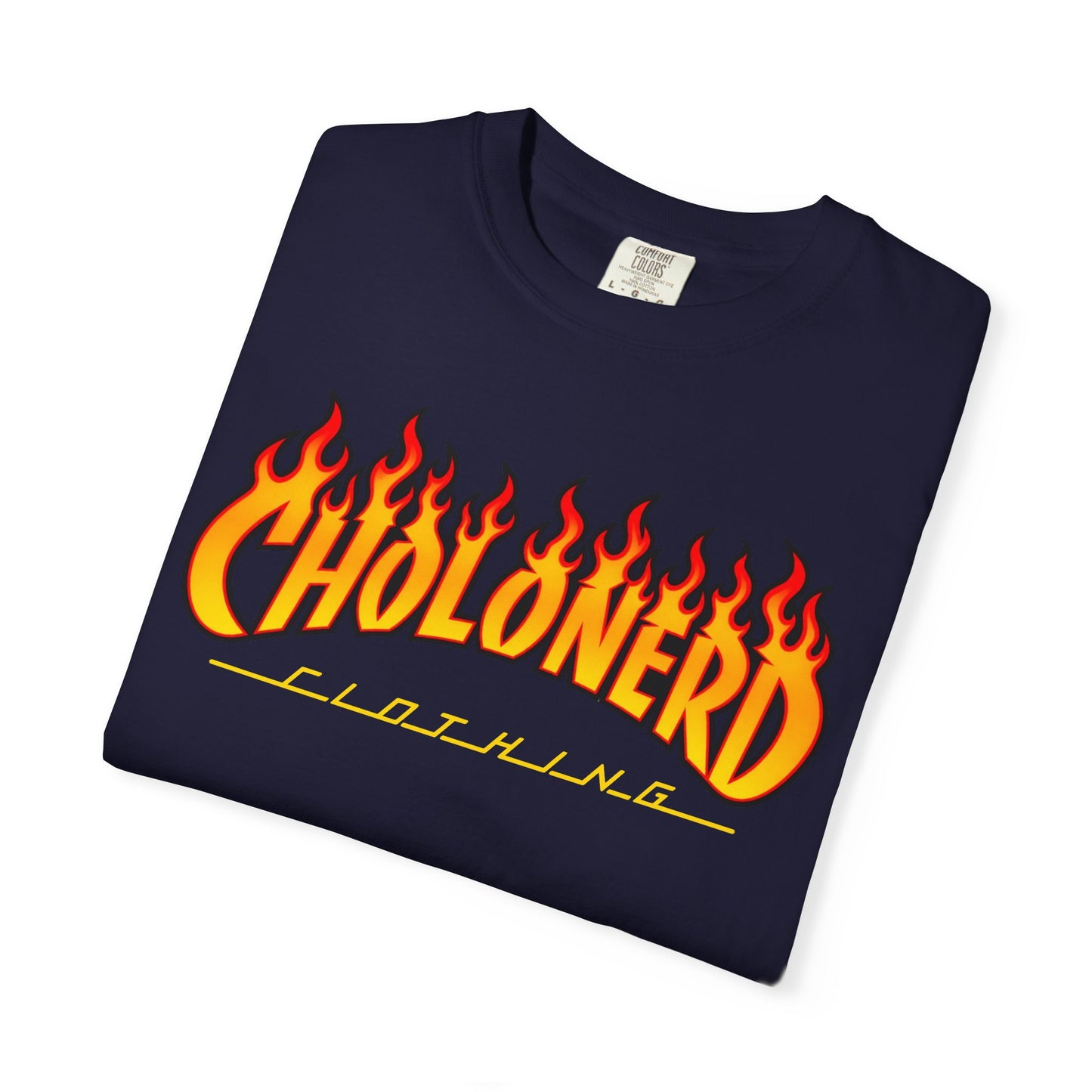 CHOLONERD Flame Logo Heavyweight T-Shirt