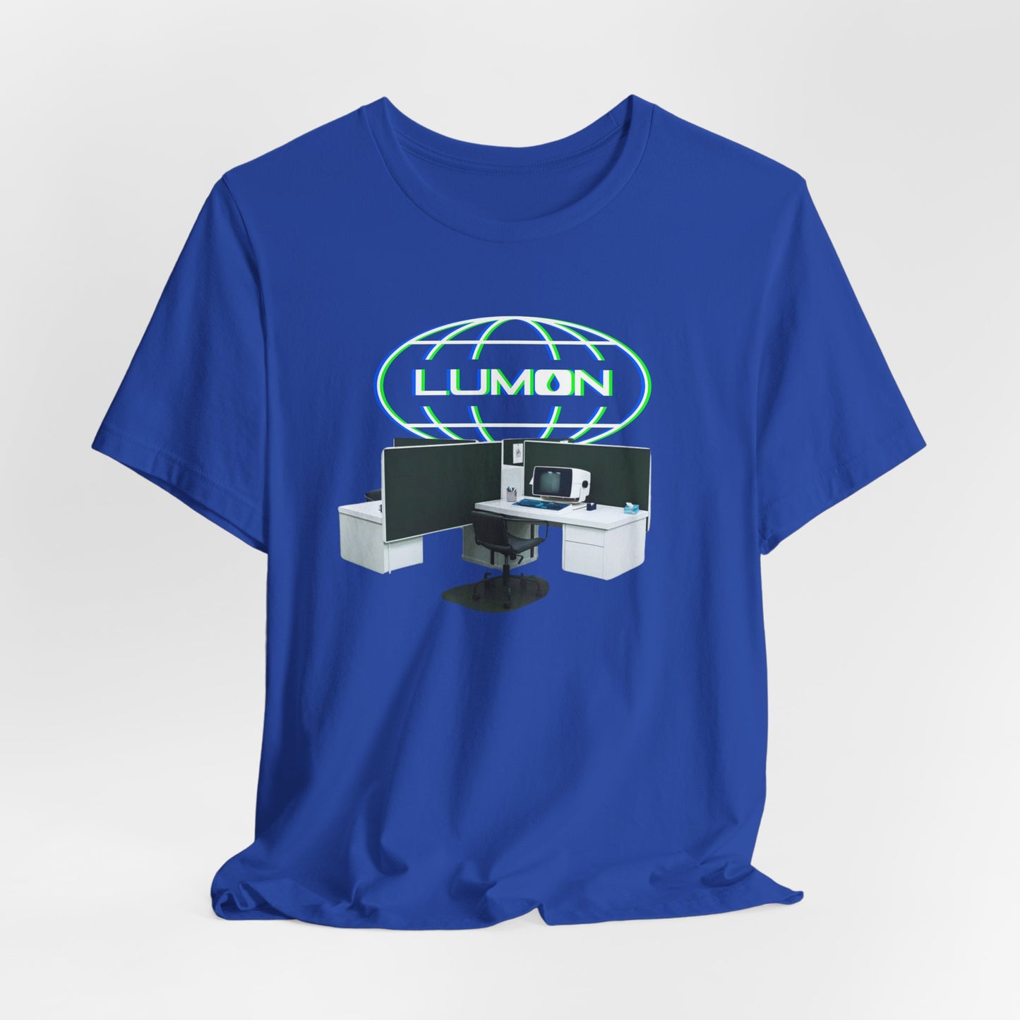 LUMON Glow Logo and Desks Graphic Tee by CHOLONERD