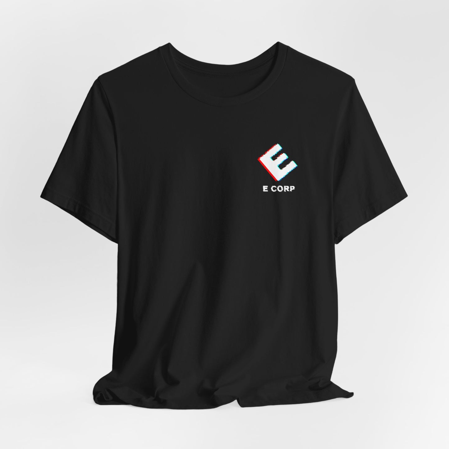 Mr Robot E Corp Glitch Logo Tee by CHOLONERD