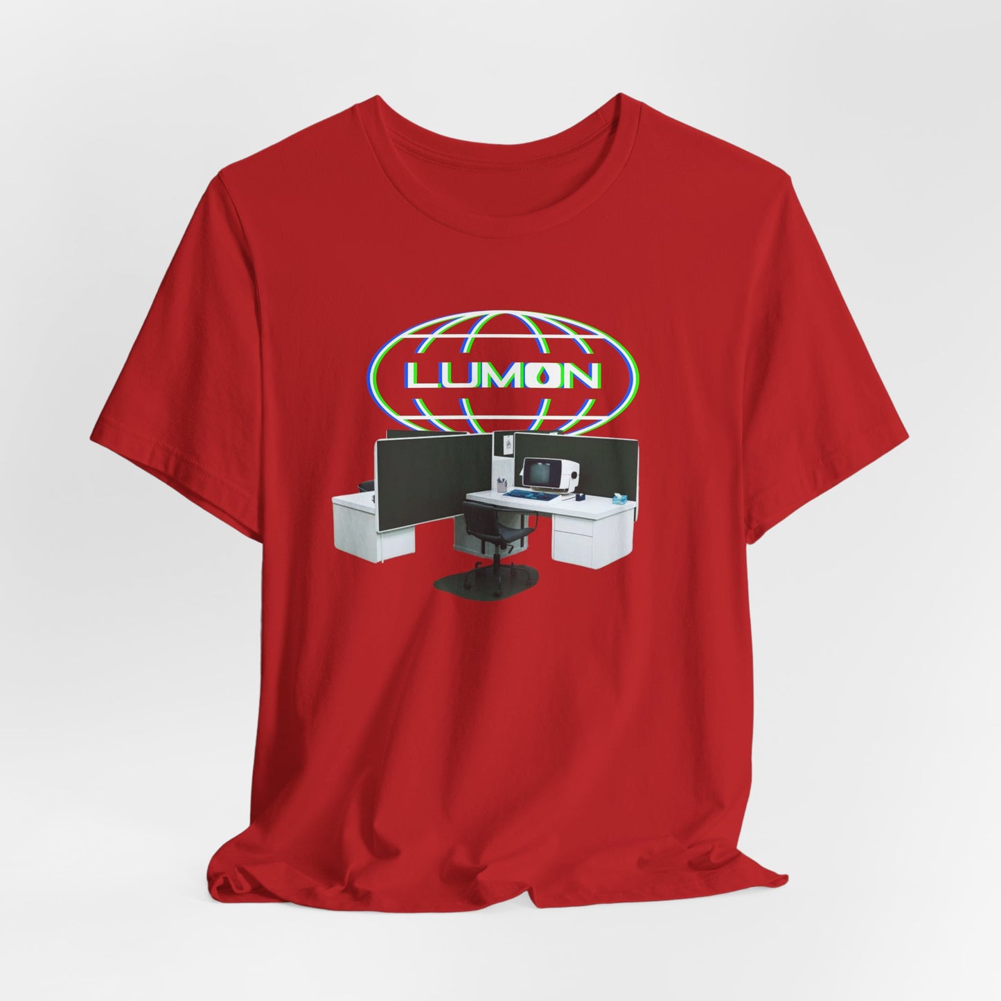 LUMON Glow Logo and Desks Graphic Tee by CHOLONERD