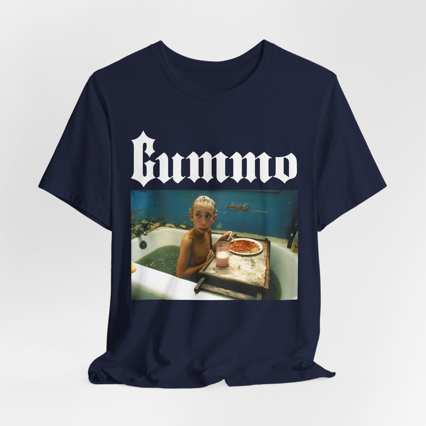 GUMMO Bathtub Spaghetti T-Shirt by CHOLONERD
