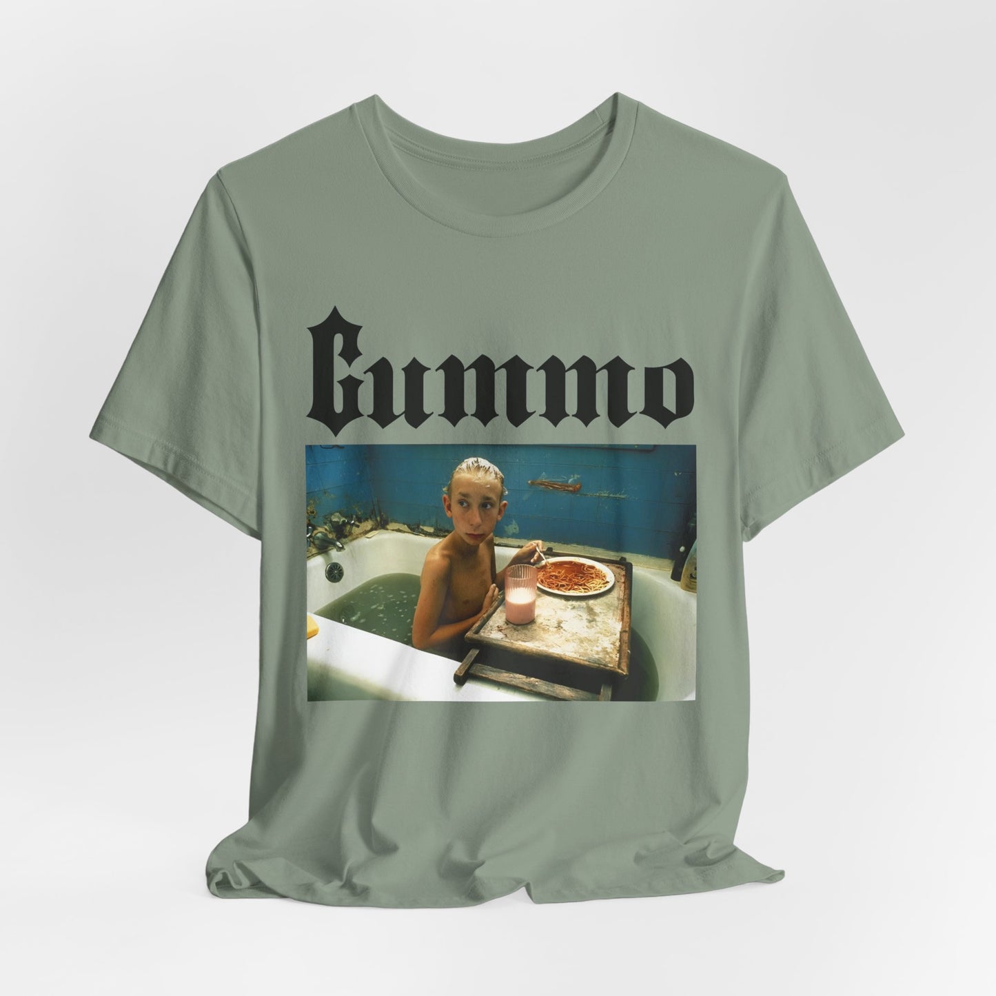 GUMMO Bathtub Spaghetti T-Shirt by CHOLONERD