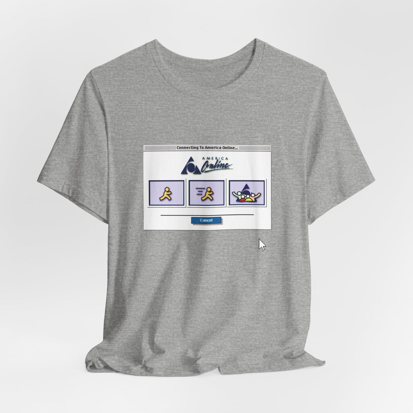 AOL Dial-Up Retro Tee - 90s Internet Nostalgia Shirt with Vintage Mouse Cursor