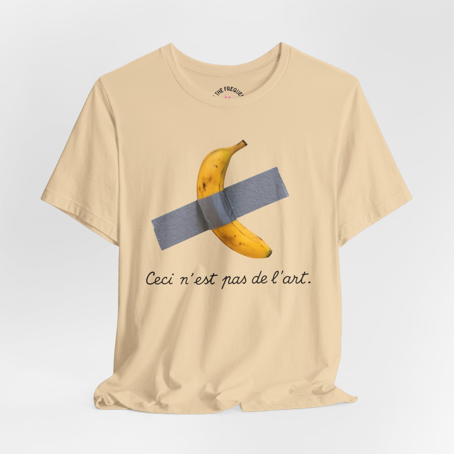 The Treachery of Images Parody Tee, Magritte & Banana Duct Tape Design by Off The Frequency