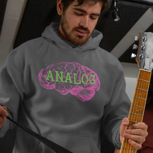 Analog Brain Graphic Hoodie by OFF THE FREQUENCY x CHOLONERD