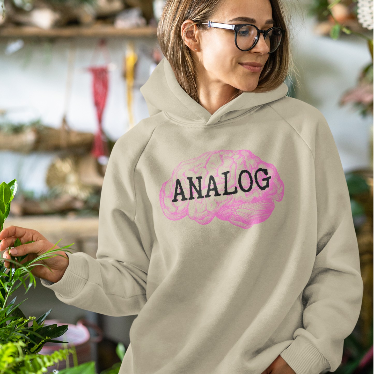 Analog Brain Graphic Hoodie by OFF THE FREQUENCY x CHOLONERD